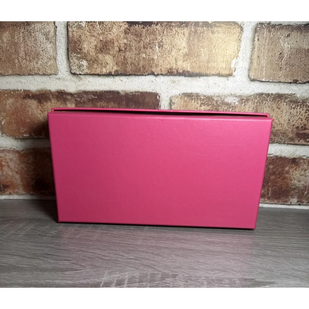NEW Trina Turk Pink Purple Swirl Print Continental Wallet Gift Box Vegan Leather